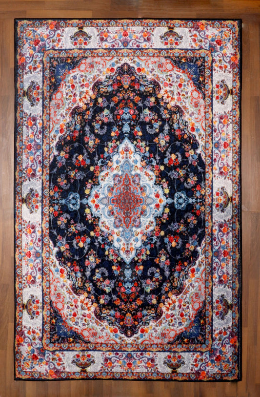 Tuffted Floral Medallion Rug