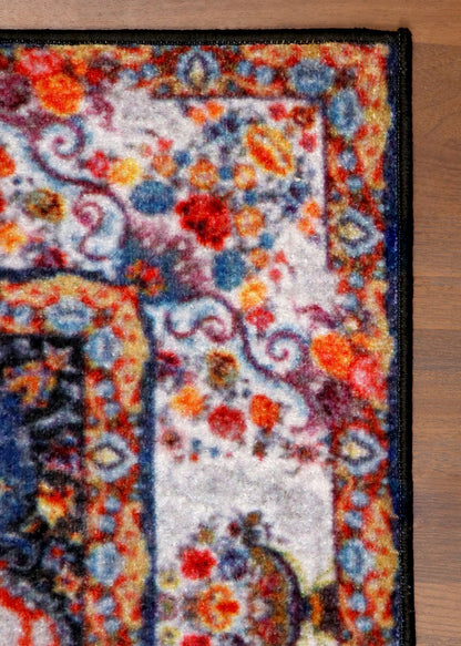 Tuffted Floral Medallion Rug