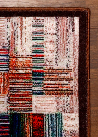 Tuffted Geometric Patchwork Design Rugs
