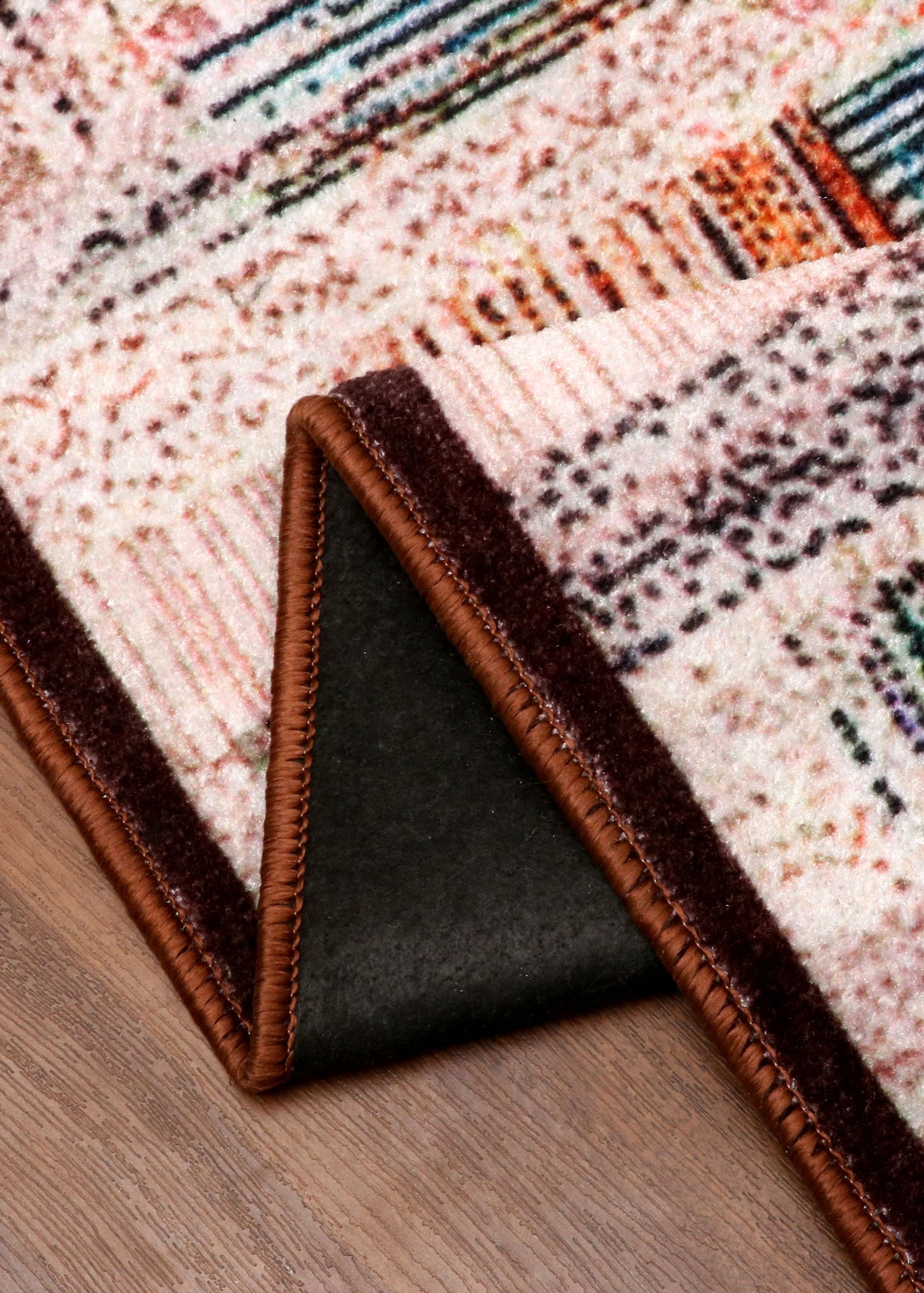 Tuffted Geometric Patchwork Design Rugs