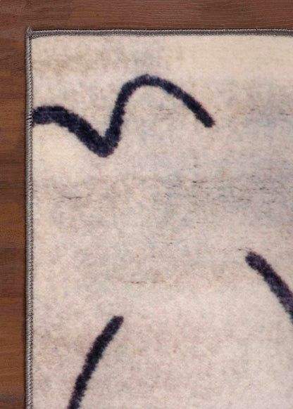 Abstract Azure Impressions Rug