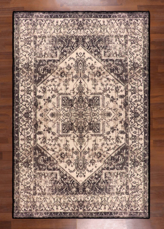 Heirloom Silver Filigree Rug