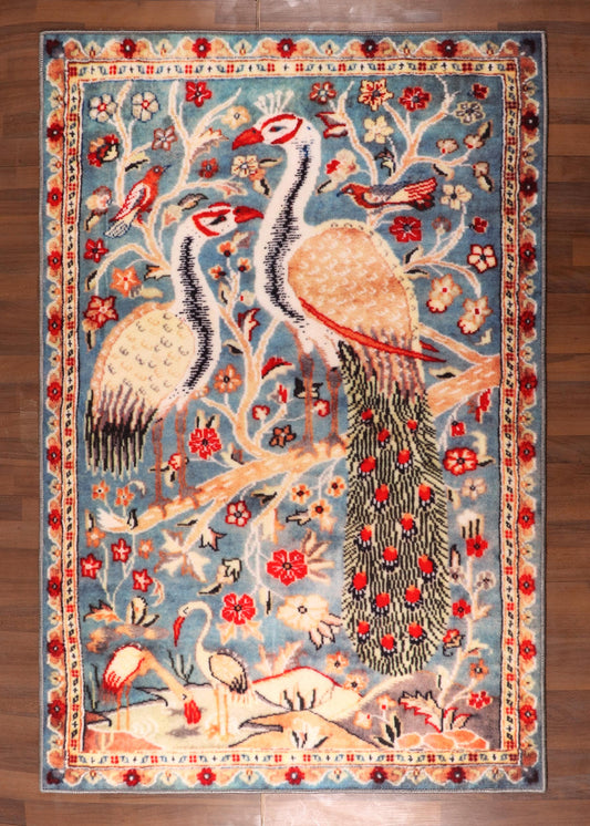 Serenity Crane Garden Rug