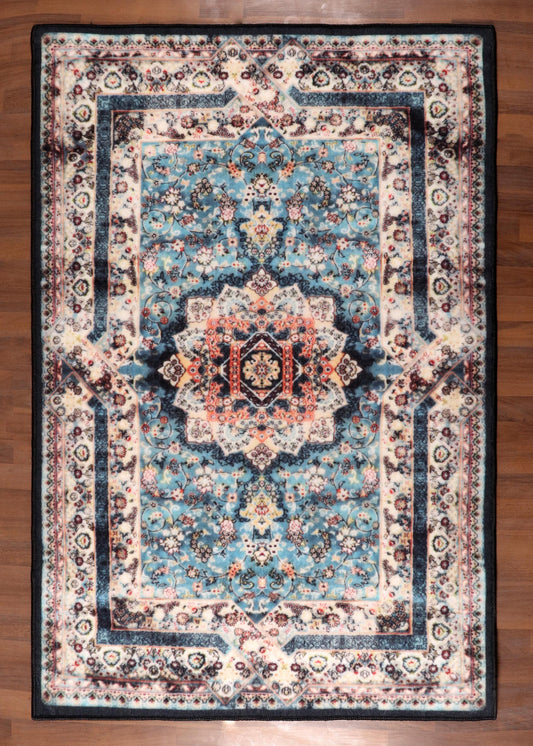 Azure Medallion Splendor Rug