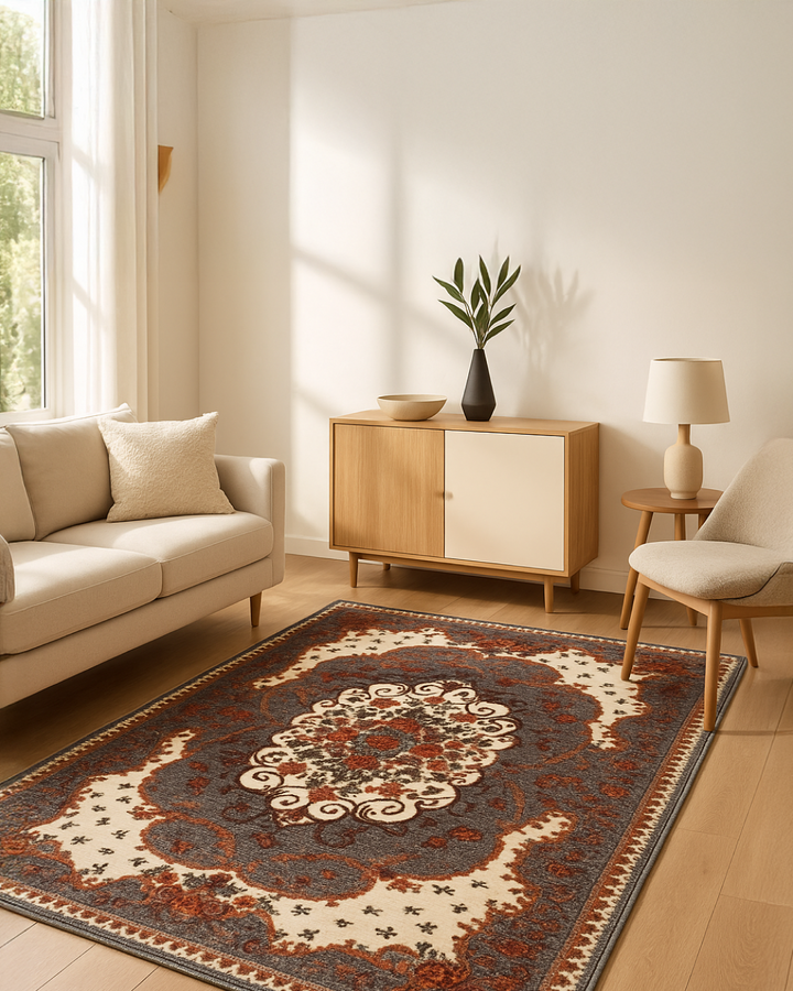 Golden Filigree Grandeur Rug
