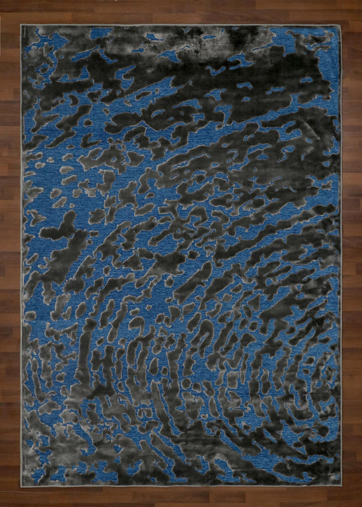 Mystic Blue Waves Rug