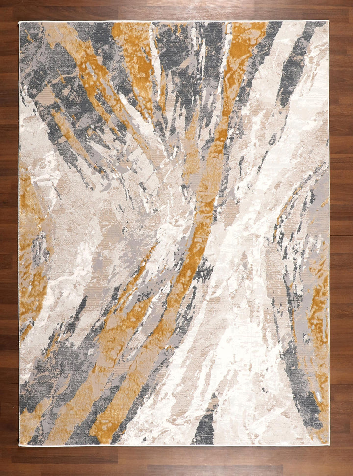 Sunset Storm Abstract Rug