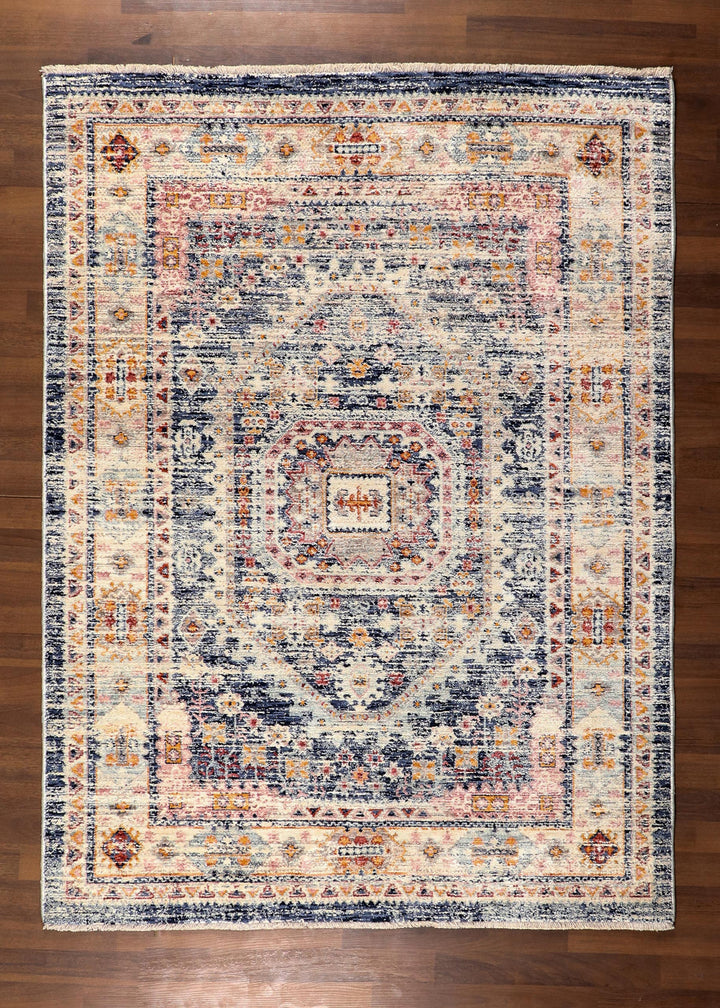 Antique Blue Medallion Rug