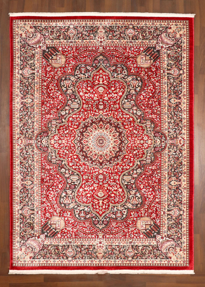 Turkish Imperial Red Medallion Rug