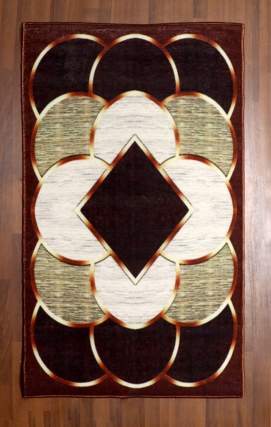 Modern Geometric Diamond Rug