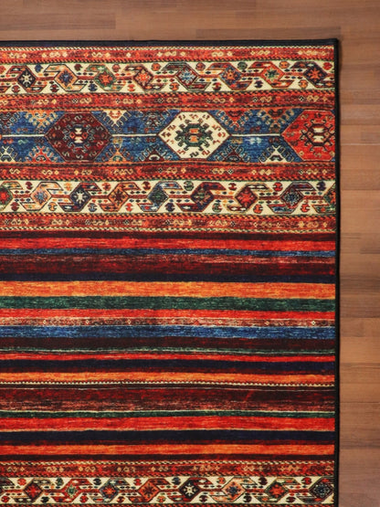Multi Color Kazak Print Rug