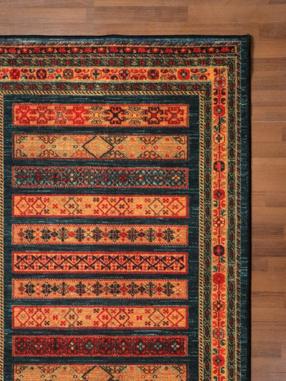 Multi Color Kazak Print Rug