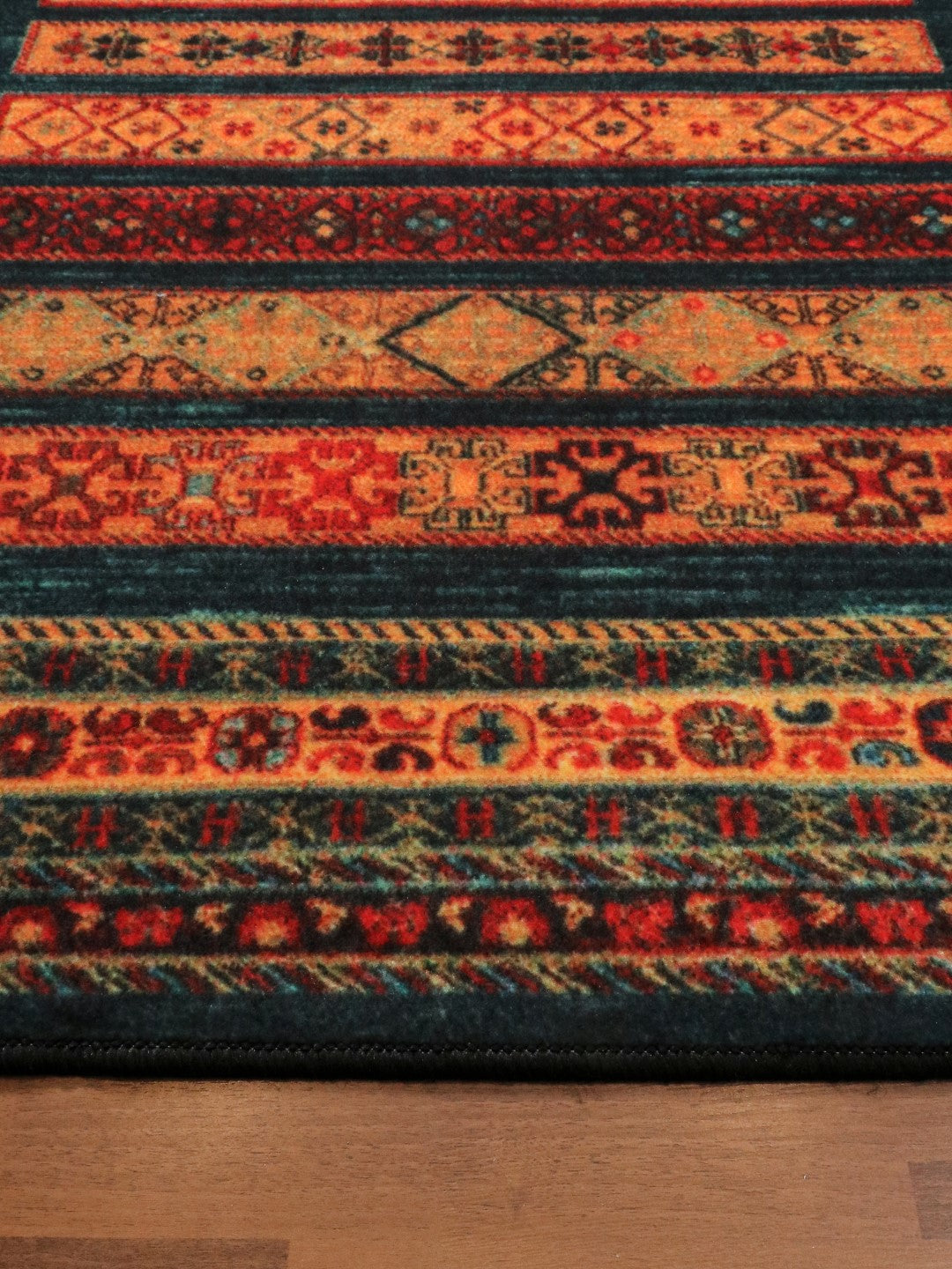 Multi Color Kazak Print Rug