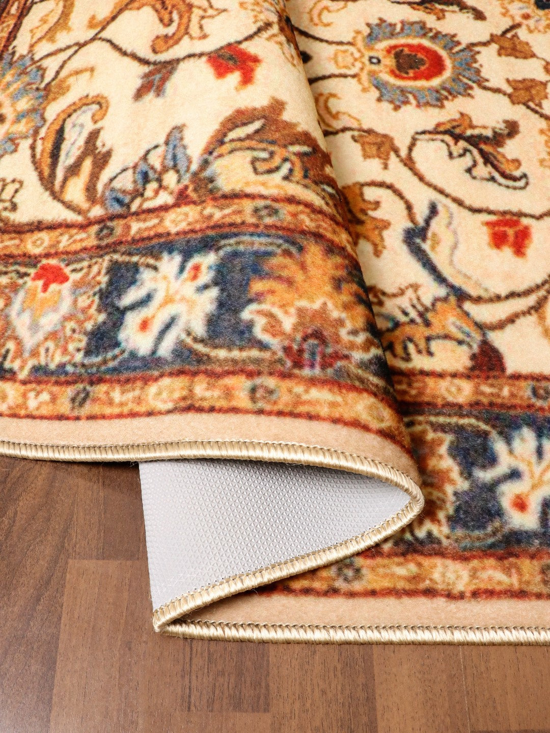 Multi Color Floral Print Rug