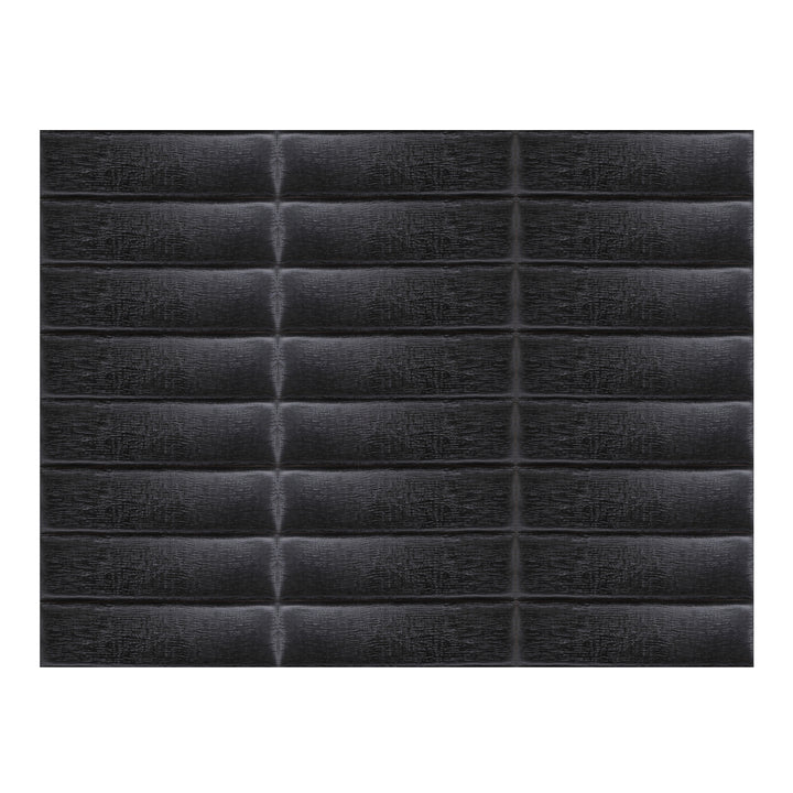 Black Padded Wall Panel - Einas Layout - Decorative and Soft Bed Heads