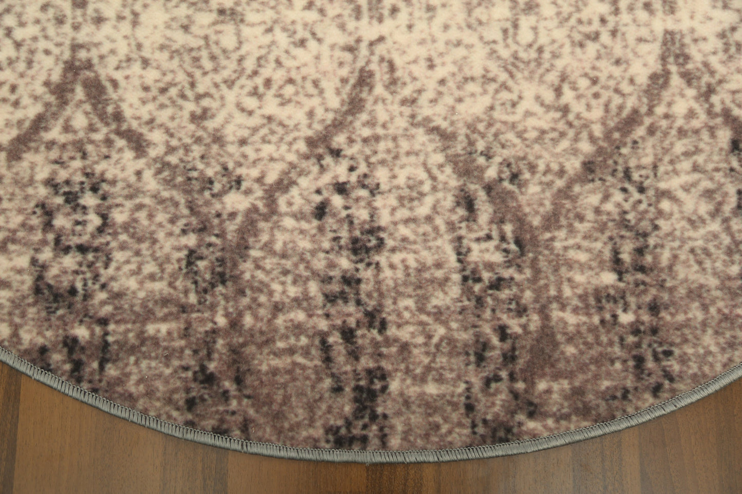 Brown Beige Geometric Print Rug