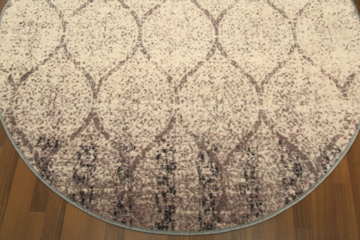 Brown Beige Geometric Print Rug