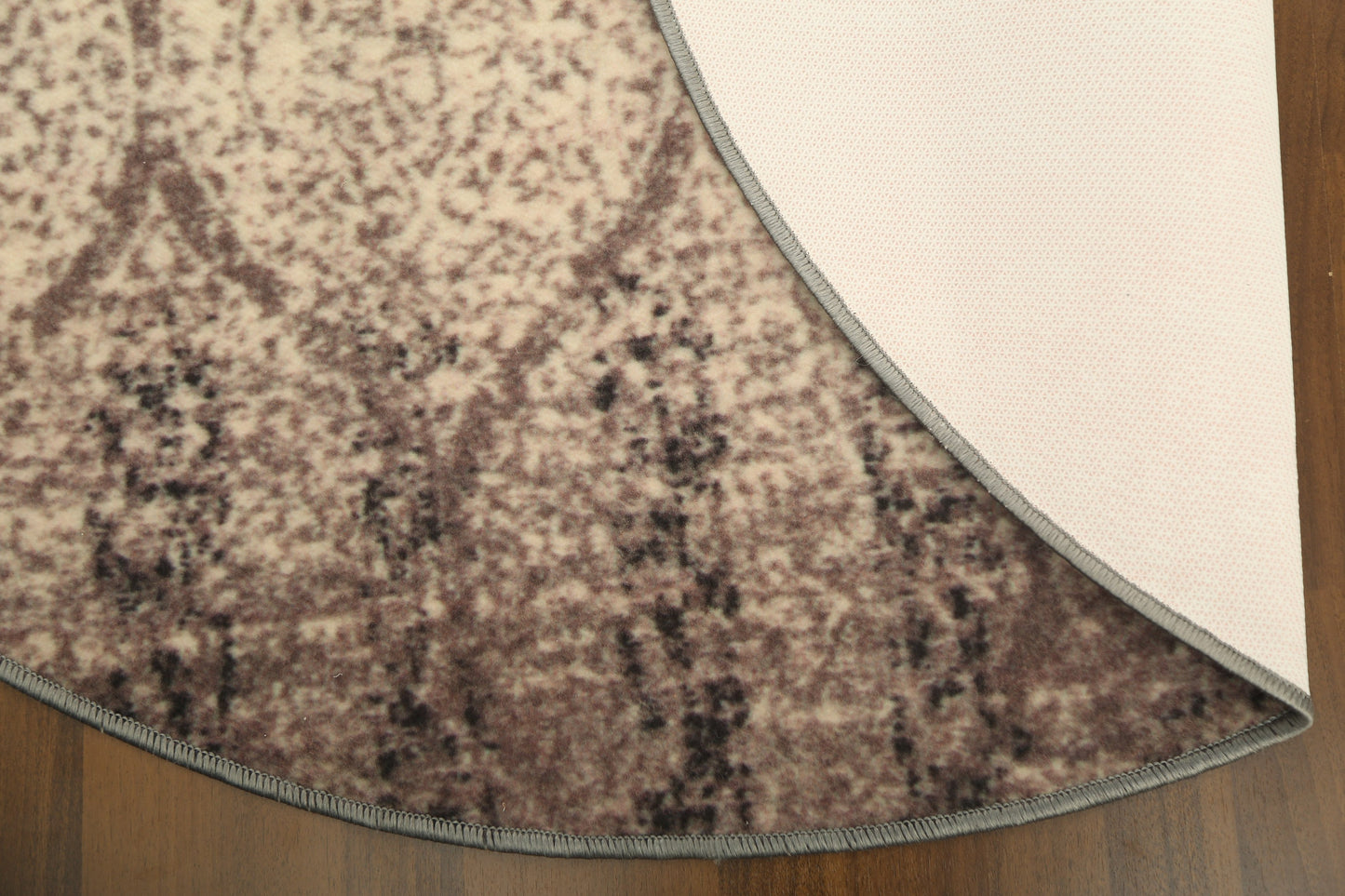 Brown Beige Geometric Print Rug
