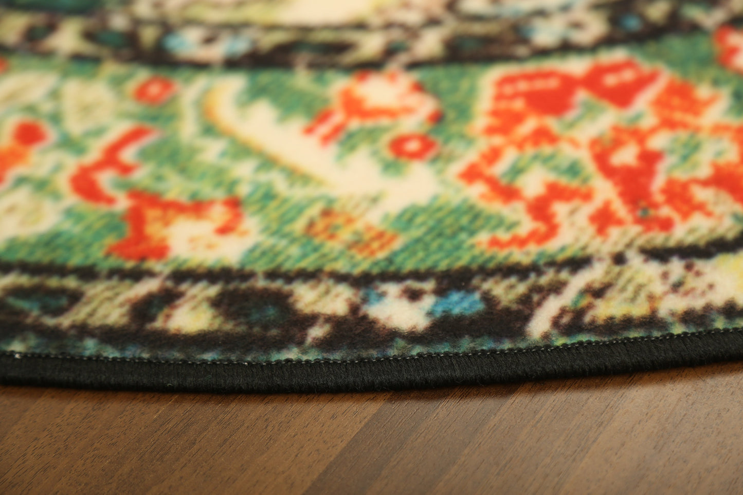 Multi Color Floral Print Rug