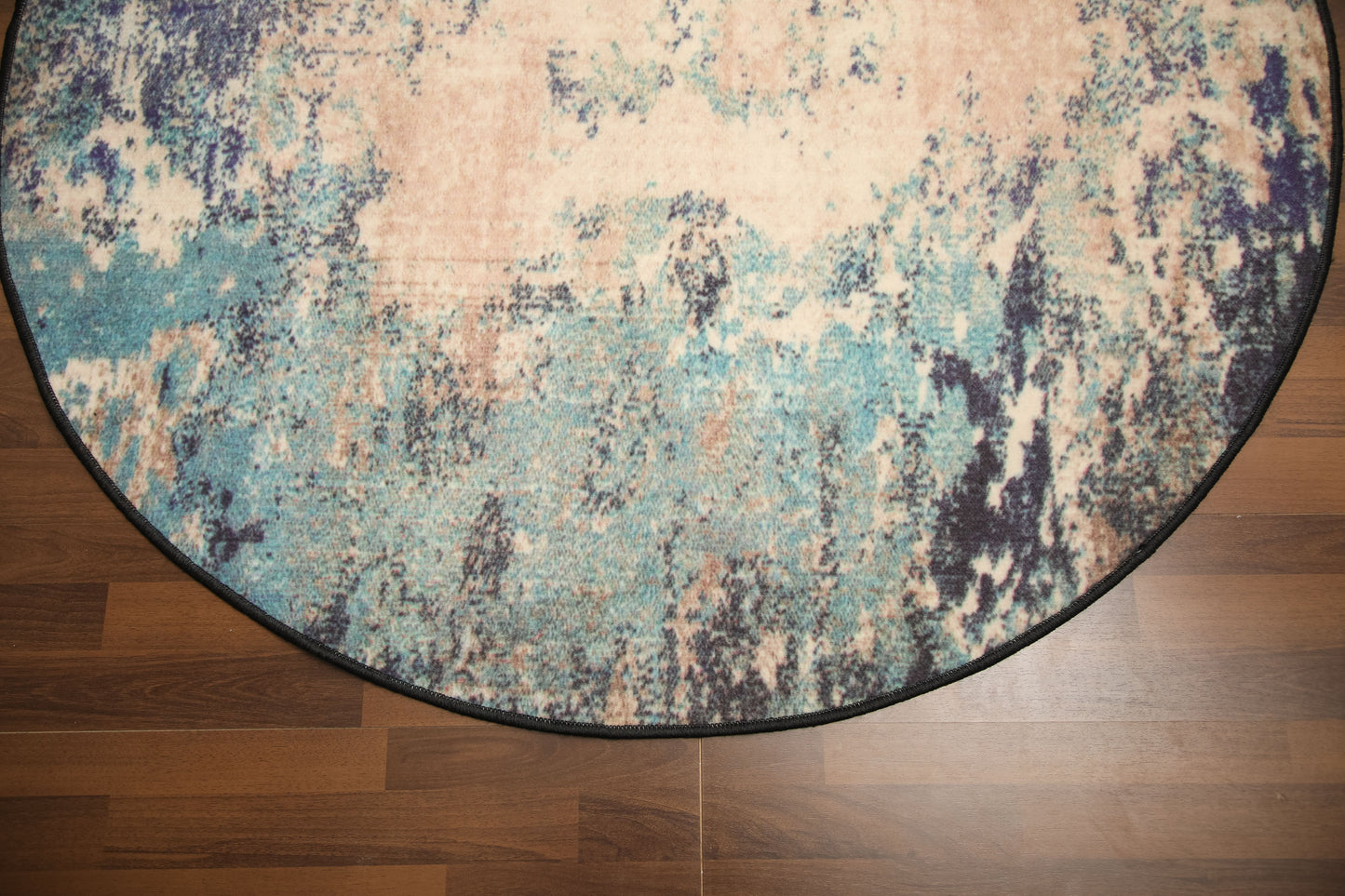 Multi Color Abstract Print Rug