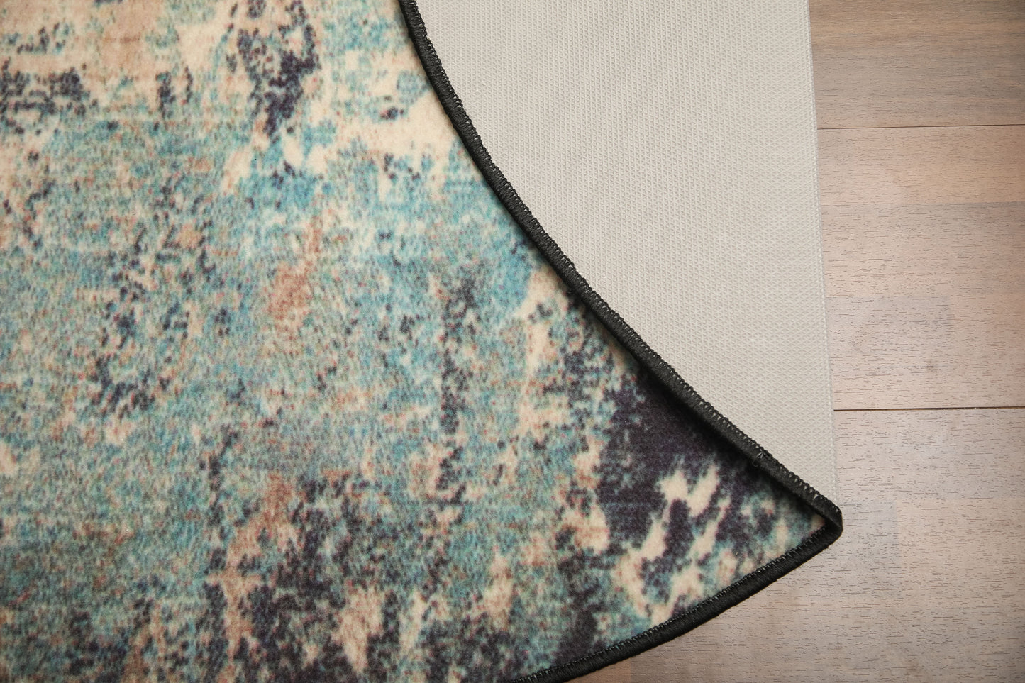 Multi Color Abstract Print Rug