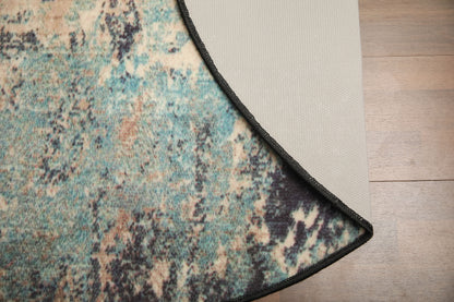 Multi Color Abstract Print Rug