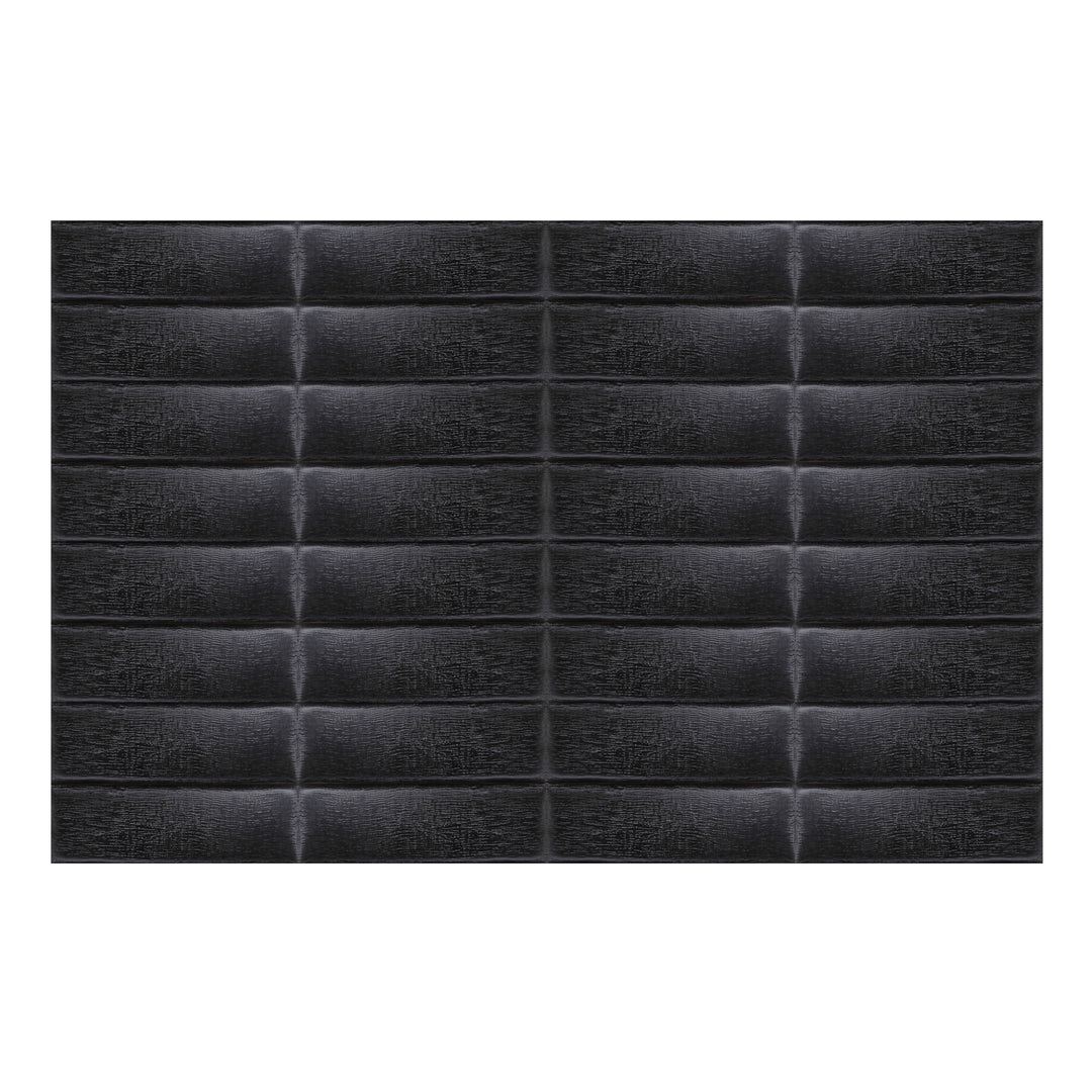 Black Padded Wall Panel - Einas Layout - Decorative and Soft Bed Heads