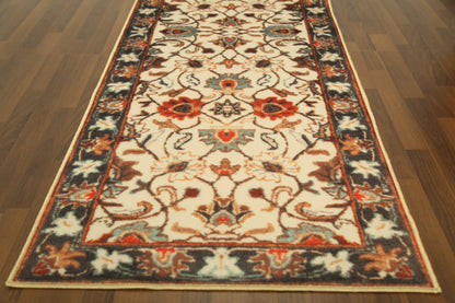 Beige with Multi Color Floral Print Runner