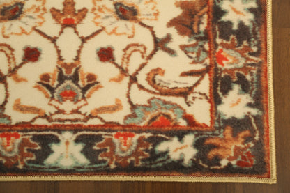 Beige with Multi Color Floral Print Runner