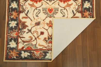 Beige with Multi Color Floral Print Runner