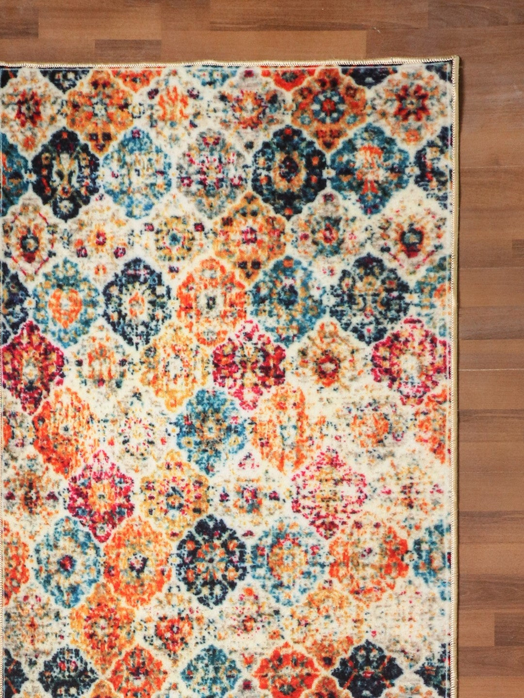 Multi Color Floral Print Runner