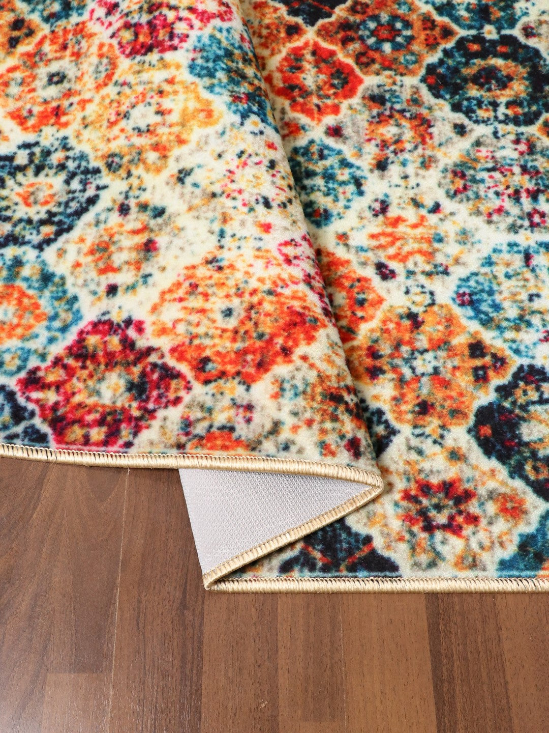 Multi Color Floral Print Runner