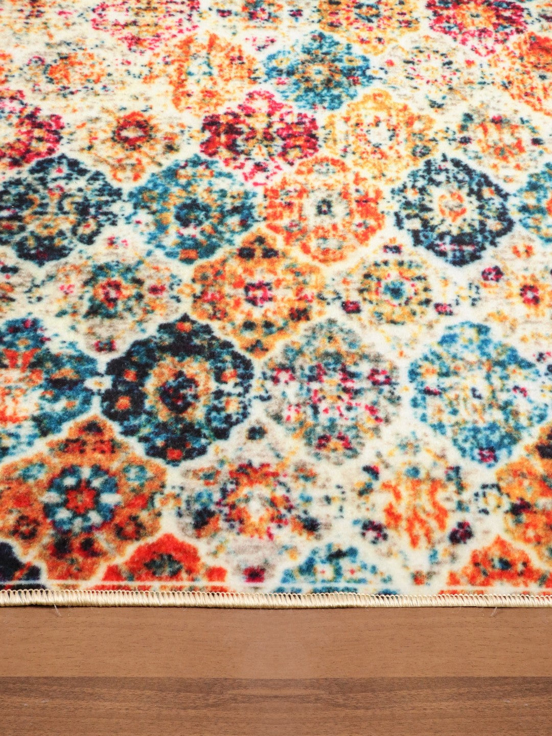Multi Color Floral Print Runner