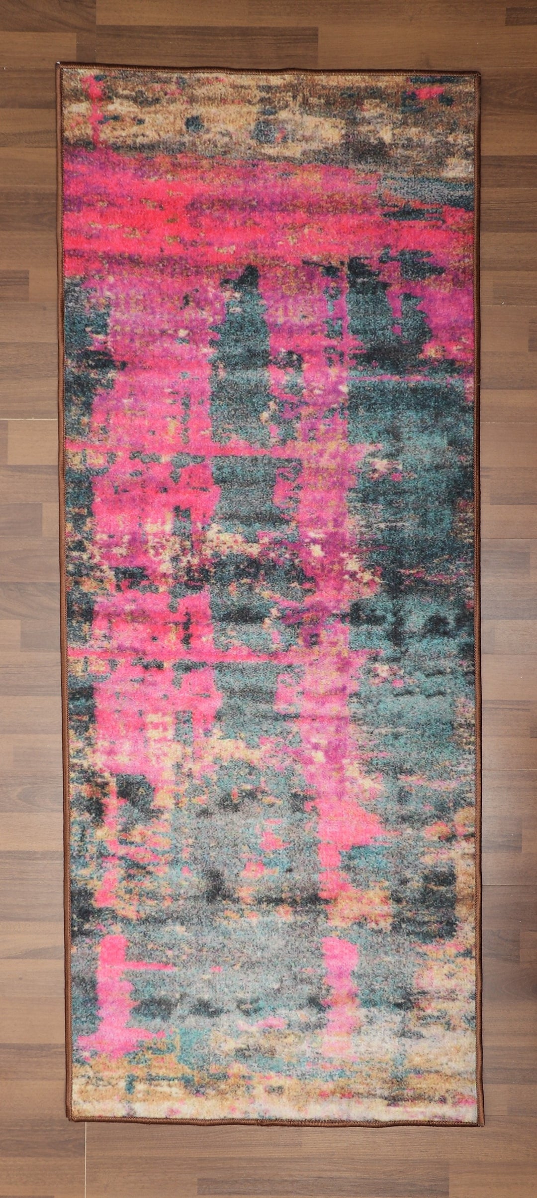 Multi Color Abstract Print Runner