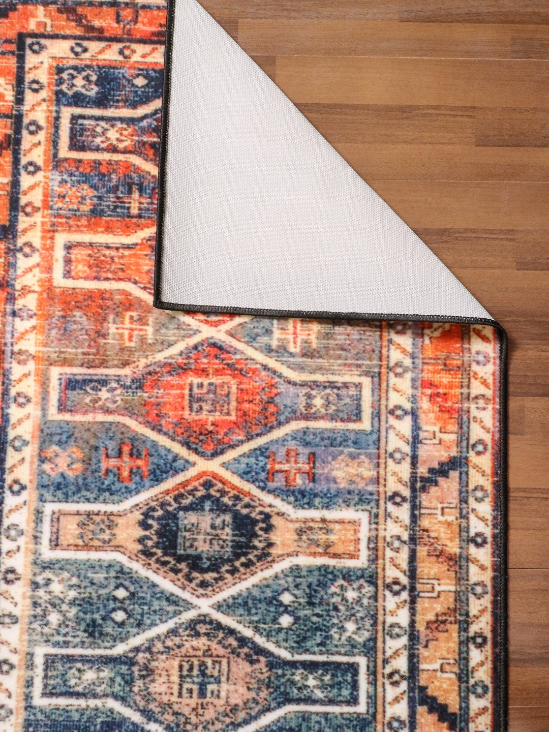 Multi Color Kilim Print Runner