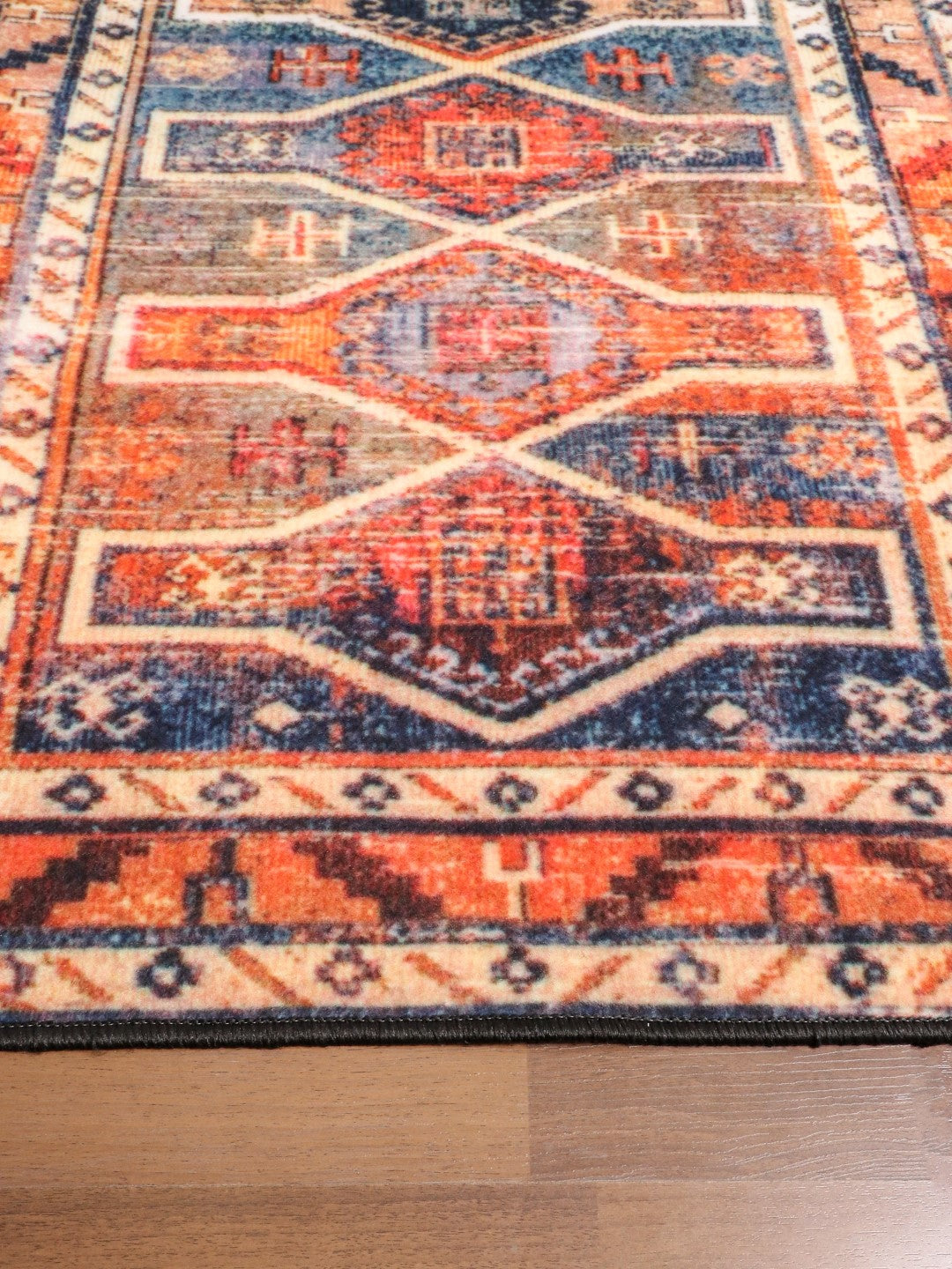 Multi Color Kilim Print Runner