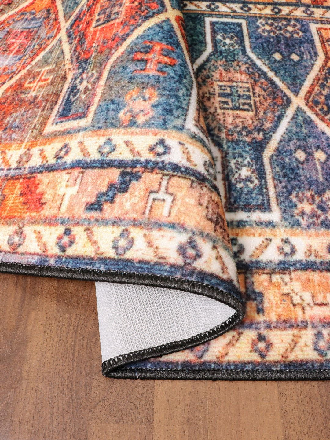 Multi Color Kilim Print Runner
