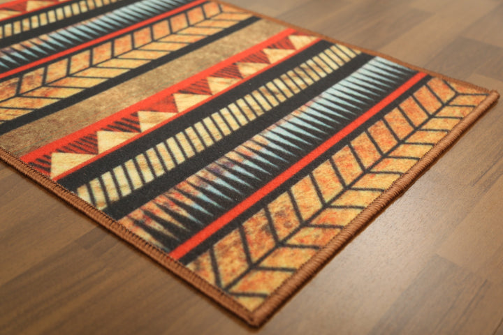 Multi Color Tribal Print Door Mat
