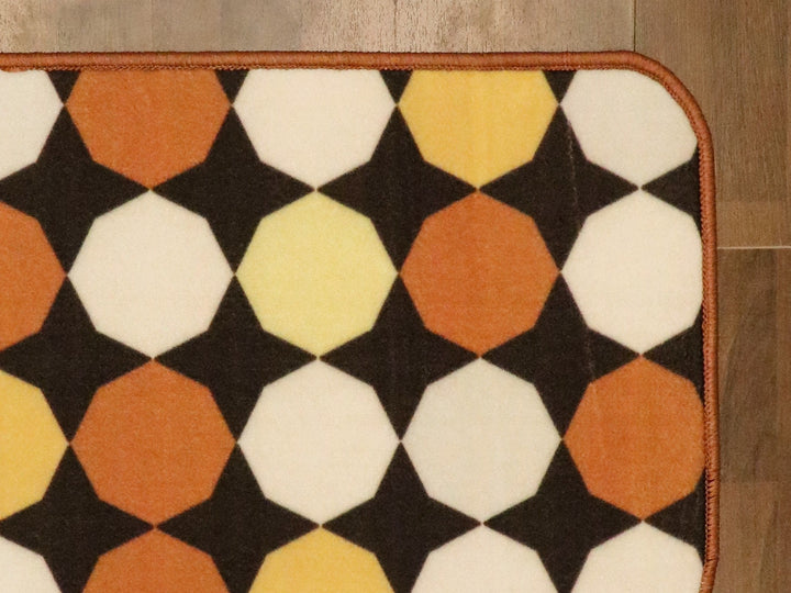 Multi Color Geometrical Print Door Mat
