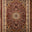 Red And Multi Color Medallion Traditional Design Rug