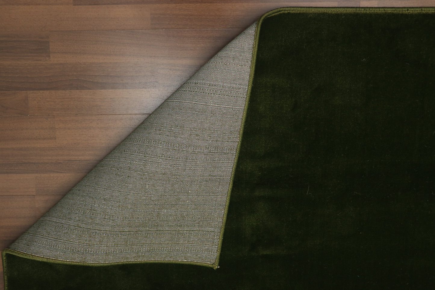 Olive Green Plain Rug
