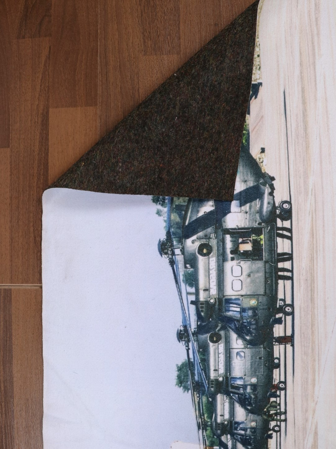 Air Field Print Felt Scenery Nayyer Carpets