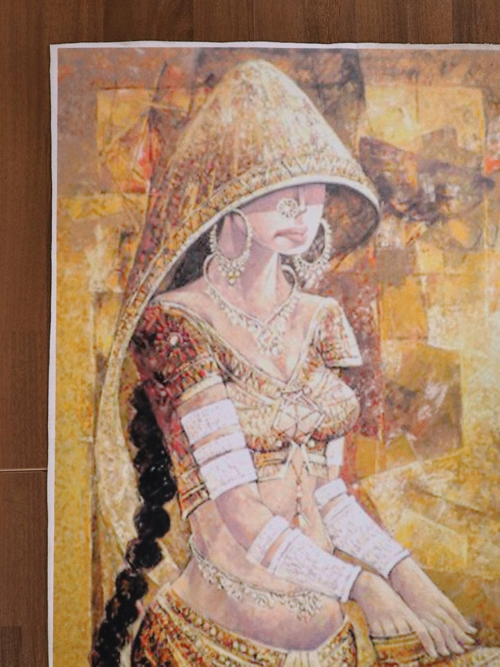 Artwork by Tariq Javied Print Felt Scenery Nayyer Carpets