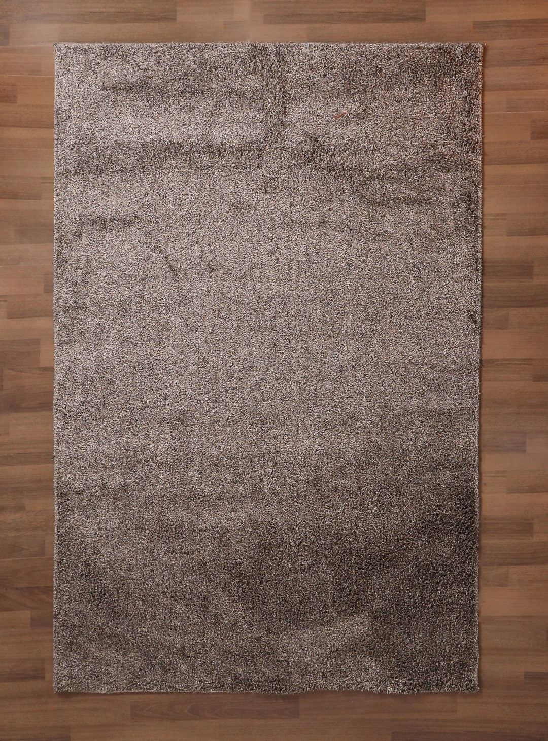 Dark Brown Fancy Cotton Shaggy Rectangle Soft and Thick Rug with TPR Backing