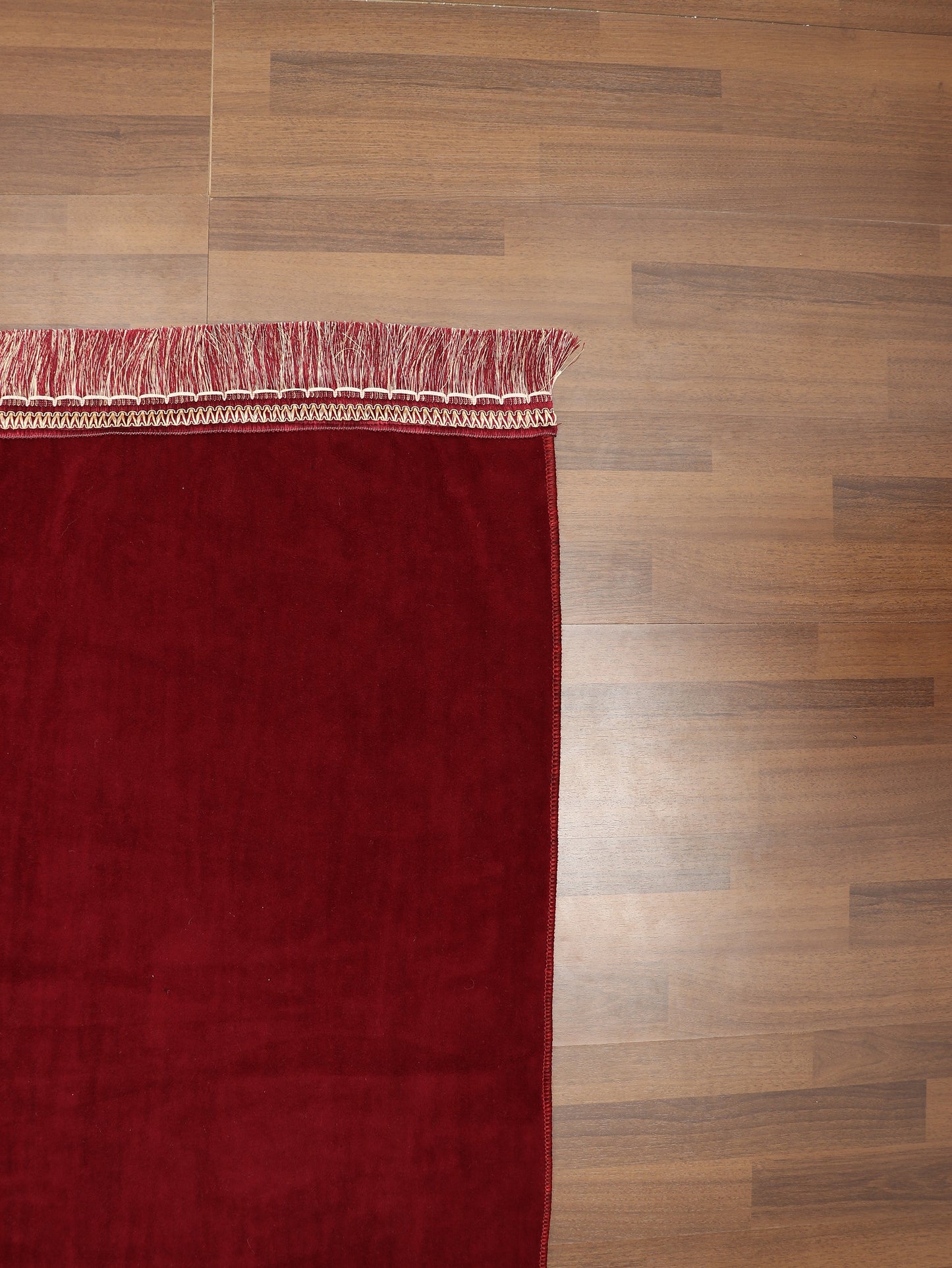 Thin Cloth Maroon Plain Travel Prayer Mat