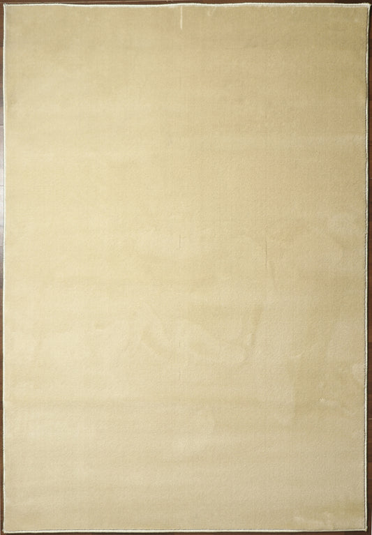 Beige Plain Rug