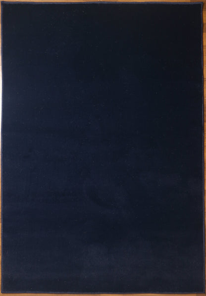 Midnight Blue Plain Rug