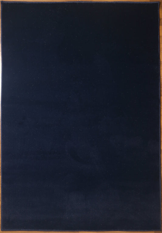 Midnight Blue Plain Rug