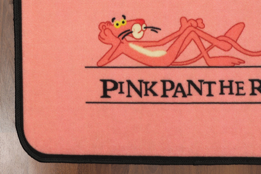 Pink with Multi Color Pink Panther Print Door Mat