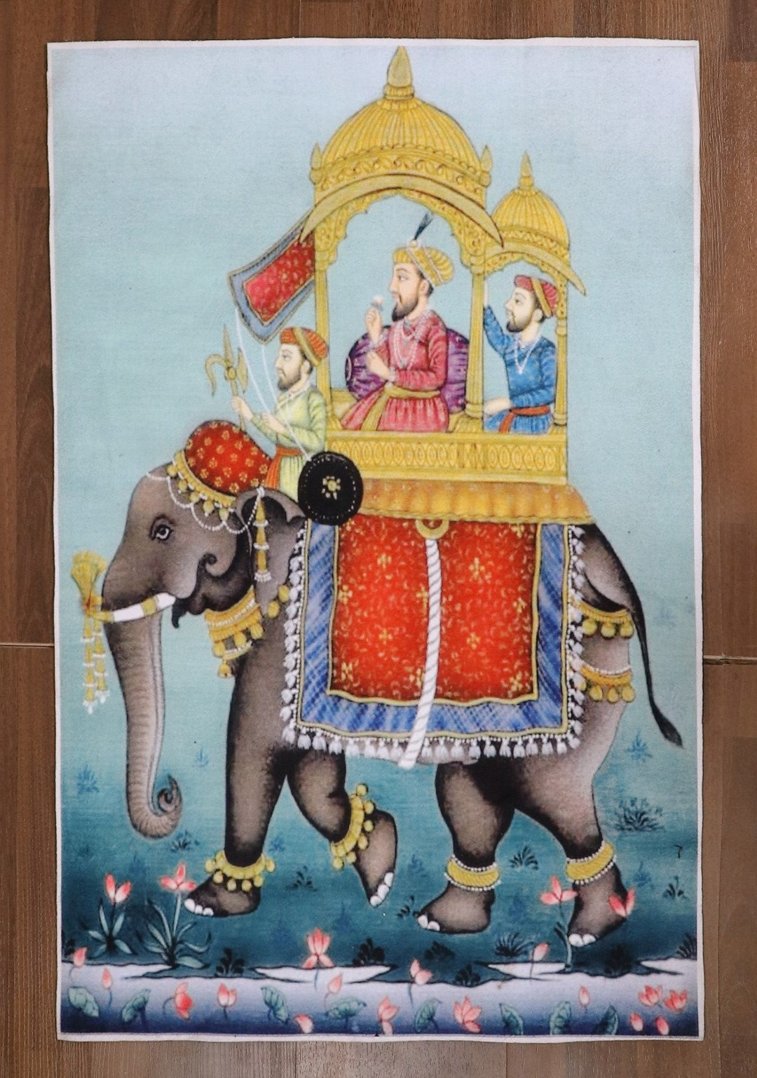 Mughal Artwork Print Felt Scenery